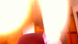 Rhoswen teases her big ass and pussy with a sex toy