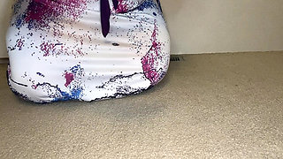 Giantess Stomps a Truck