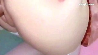 Small titted babe toys her pussy on webcam