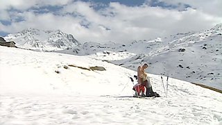 Gina Blonde, Anal in the Snow - Private Porn Sex Videos