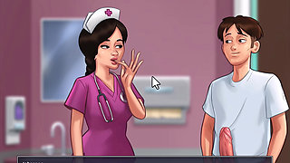 Summertime saga: the nurse helped Johannes