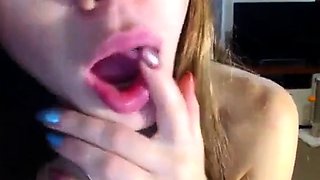 Elise Strips - Big Tits Babe Goes Naked for Softcore Vid