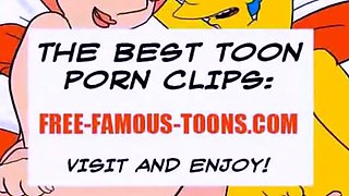 Famous toons double penetration orgy