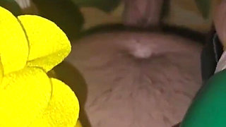 Stepmom in Bright Flip-flops in Bed with Her Stepson