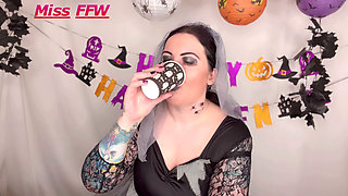 Halloween Spooky Bride Coca-cola Belch Session Loud Unladylike Burps