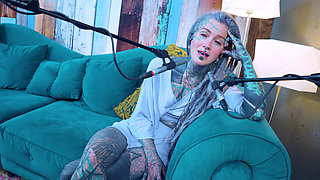I talk about J - Jelousy - ASMR podcast SFW talking goth skinny girl dreadlocks tattoo model inked girl