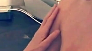 MILF Made up and Young Girl with Hairy Pussy Play with Double Dildo