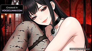 Trapped in Goth Girl's Den Femdom JOI - Anime Hentai
