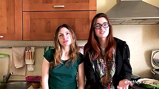 Lesbian Babe Goes Down On Her Friend