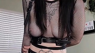 Hot goth teen mind-blowing xxx clip