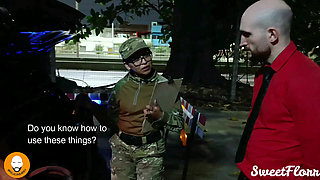 A Big-assed Traffic Officer Searches My Trunk, and I Break His Pussy and Cum on His Face Twice. Pelaconbarba Ft. Sweetflorr