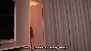 I Steal My Stepsister's Towel While She Showers and We End up Fucking