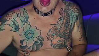 Fun with Filled User Condom in Gay Porn Cinema