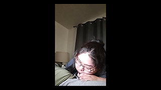 Dee Gives a Very Sweet and Sloppy BJ and Makes His Dick Ache.