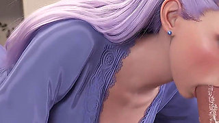 K/da Evelynn - Villain Blowjob & Cowgirl Creampie - League of Legends Animation