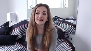 Teen Tony plows petite Marissa's tight pussy in POV