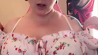 Stripping My Tits, Pinching Nipples, Commanding You to Stroke JOI