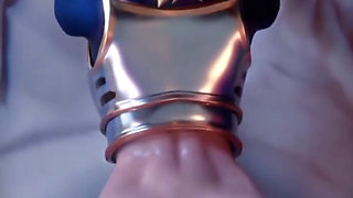 Stepsis Plays with Her Tight Pussy Until She Uses Her Feet to Jerk You off