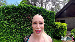 Dutch Blonde Bimbo Outdoor Cumdump Bukkake