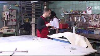 Horny German Cougar Gets Hard Fuck on Table - Amateur HD