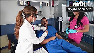 The Only Cure For A Hard Cock Nurse Threesome With Teddy Tarantino And Miss Lexa