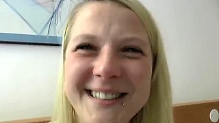 German DP Threesome Fuck with Kerry Raven - Hardcore Amateur Blowjob & Rough Anal