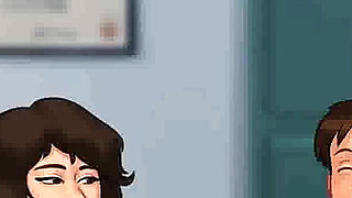 Summertime saga: they got caught fucking in the office ep 198