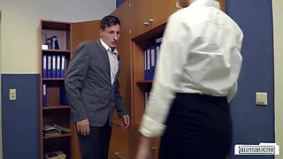 Jason Steel's Coquettish Power Ignites Passion in German Office