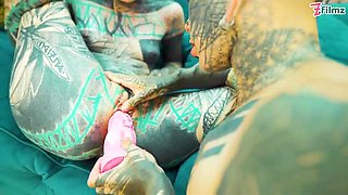 Inked Girl/girl Fucktoy Have fun Finger-tickling and Vagina Gobbling