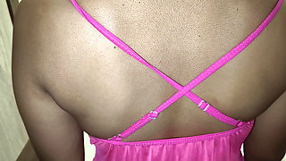 Telugu Anu Aunty in sexy Pink dress