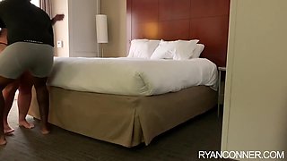 Ryan Conner ignites fiery hotel passion with intense interracial desire