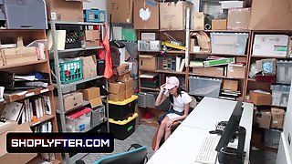 Kinky stunner Carolina Sweets is caught stealing and gets punished