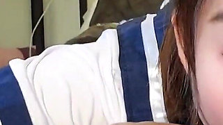 Asian Student Giving Passionate Blowjob and Cum in Mouth - Nicolove