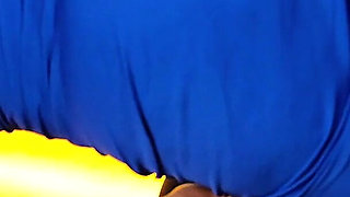 Blue Dress Hiding Phat Ass