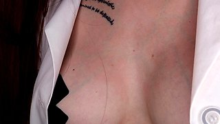 Blonde piss fetish babe enjoys solo