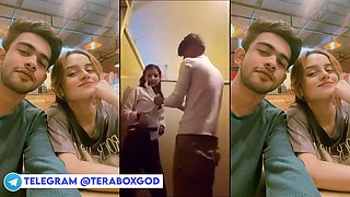 [censored] Records Naughty College Couple Making Out in Bathroom
