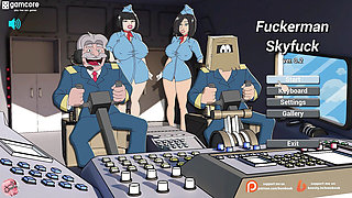 Chubby busty stewardess gives me a delicious blowjob on the plane (Fuckerman Skyfuck #1) - Jazziuu