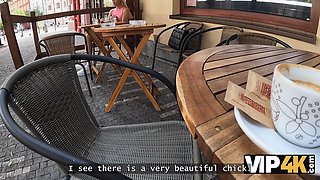 Vip4k. blonda had joy in a public toilet
