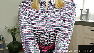 Vends-ta-culotte - Stunning French hottie has fun humiliating you by guiding your masturbation