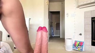 Hot and horny MILF housewife having solo fun on webcam