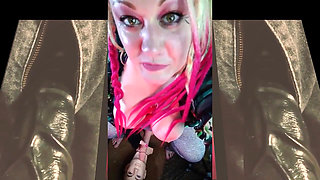 Its ok to love the big black ones dont be so scared of them just suck them