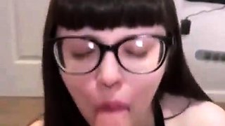 Blowjob cumshot whore gargles pov bukkake fetish cum