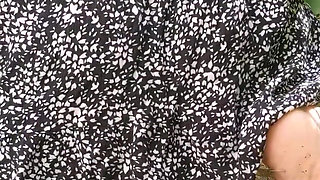 Outside Without Panties but with Jewelry in My Ass and a Pee on Top of That