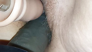 Wife on Fuck Machine - Pt 2. (plus slow-mo)