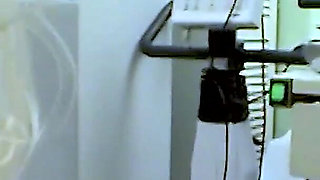Doctor and nurse with blonde patient slut in hospital threesome