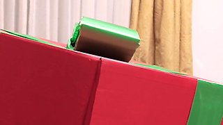 The Two of Them Fucked Hard a Gift in the Form of a Beautiful Santa's Assistant