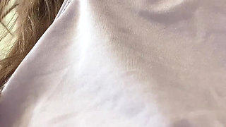 COLLECTION Russian Girl puts panty liners on panties, dirty talk