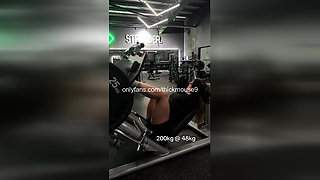 TikTok Live Gym Gangbang: 5 Strangers Breed 18yo Pussy