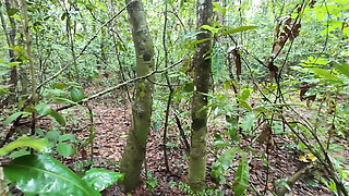 Thai Girl Walks and Brags About Picking Mushrooms Anyway, Peeing in the Forest Thai Voice
