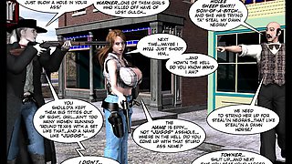 3D Comic. Six Gun Sisters. Episode 5